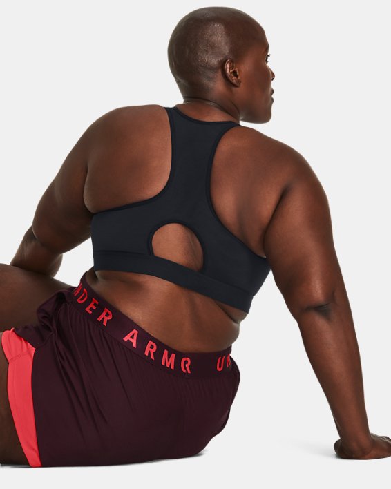 Women's HeatGear® Armour High Sports Bra, Black, pdpMainDesktop image number 3